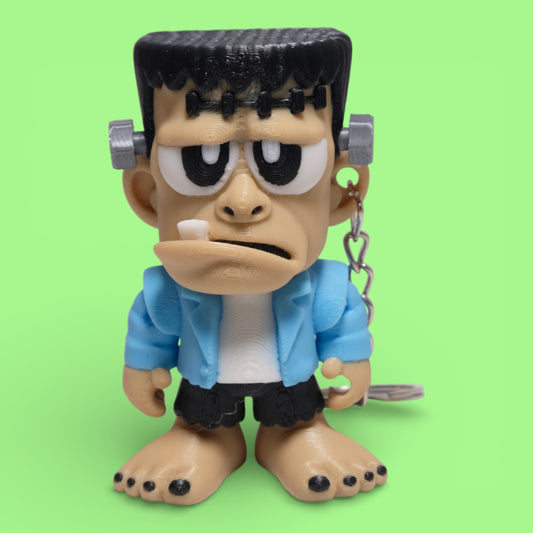 Hareketli Mavi Ceketli Frankenstein Anahtarlık - 5'li