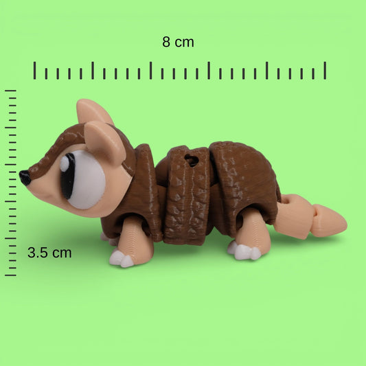 Hareketli Armadillo Anahtarlık - 10'lu