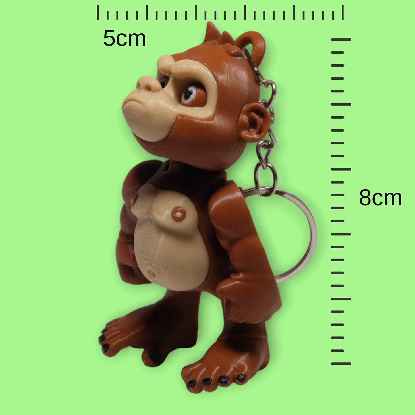 Hareketli Goril Anahtarlık - 5'li