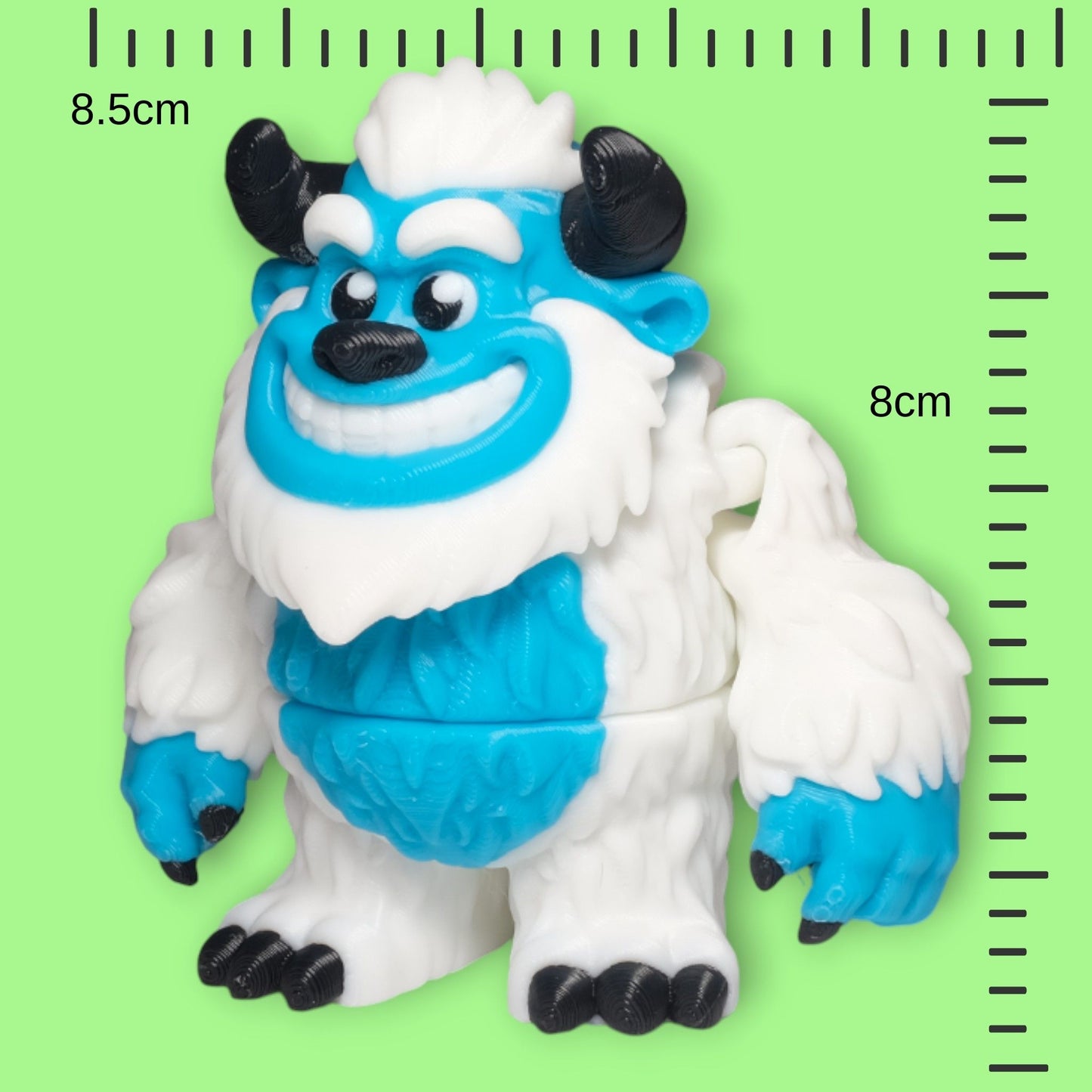 Hareketli Yeti Kar Canavarı Anahtarlık - 5'li