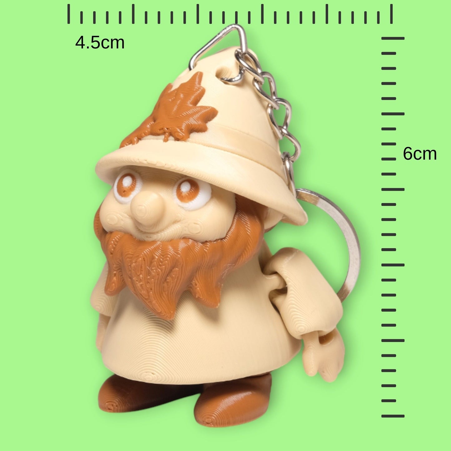 Hareketli Cüce Gnome Anahtarlık - 5'li