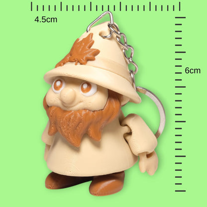 Hareketli Cüce Gnome Anahtarlık - 5'li