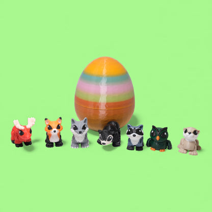 Hareketli Mini Orman Hayvanları Seti - 5 Set