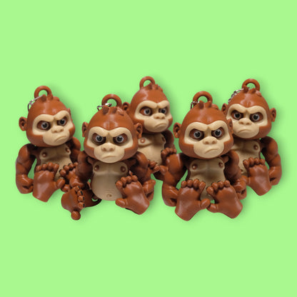 Hareketli Goril Anahtarlık - 5'li