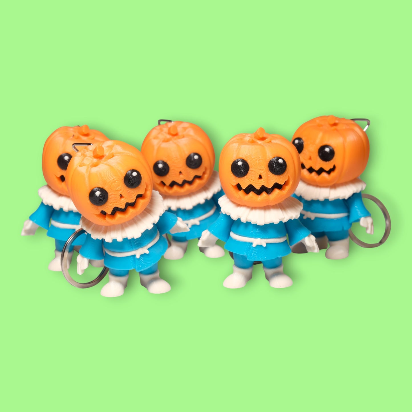 Hareketli Balkabağı Anahtarlık - 5'li