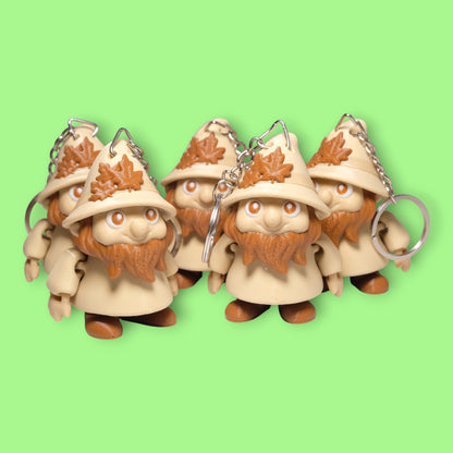 Hareketli Cüce Gnome Anahtarlık - 5'li