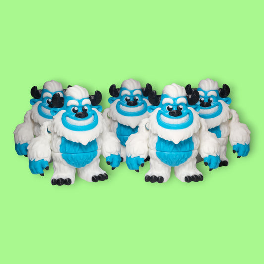 Hareketli Yeti Kar Canavarı Anahtarlık - 5'li